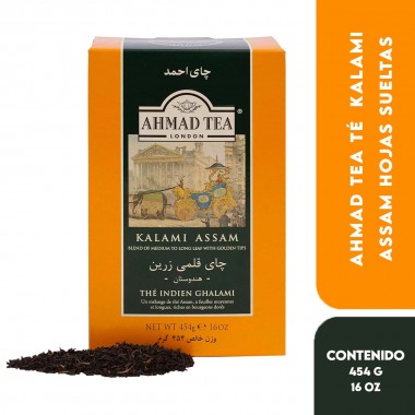 Ahmad Tea Té Negro Kalami Assam Hojas Sueltas - Black Tea Kalami Assam Loose Leaf, 454 G (16 oz) T2164 Ahmad Tea