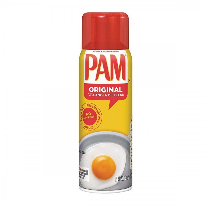Spray antiadherente Pam Original de Aceite de Canola Sin Colorante Artificiales 170 gramos D1136 PAM