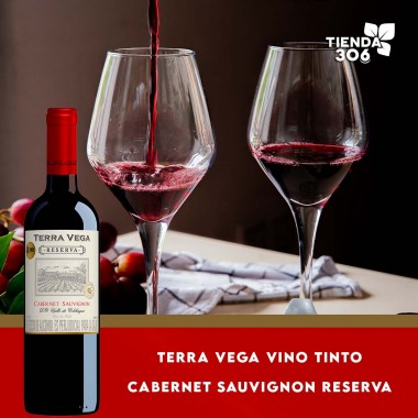 Terra Vega Reserva Vino Tinto Cabernet Sauvignon 750 ml L1020 Terra Vega