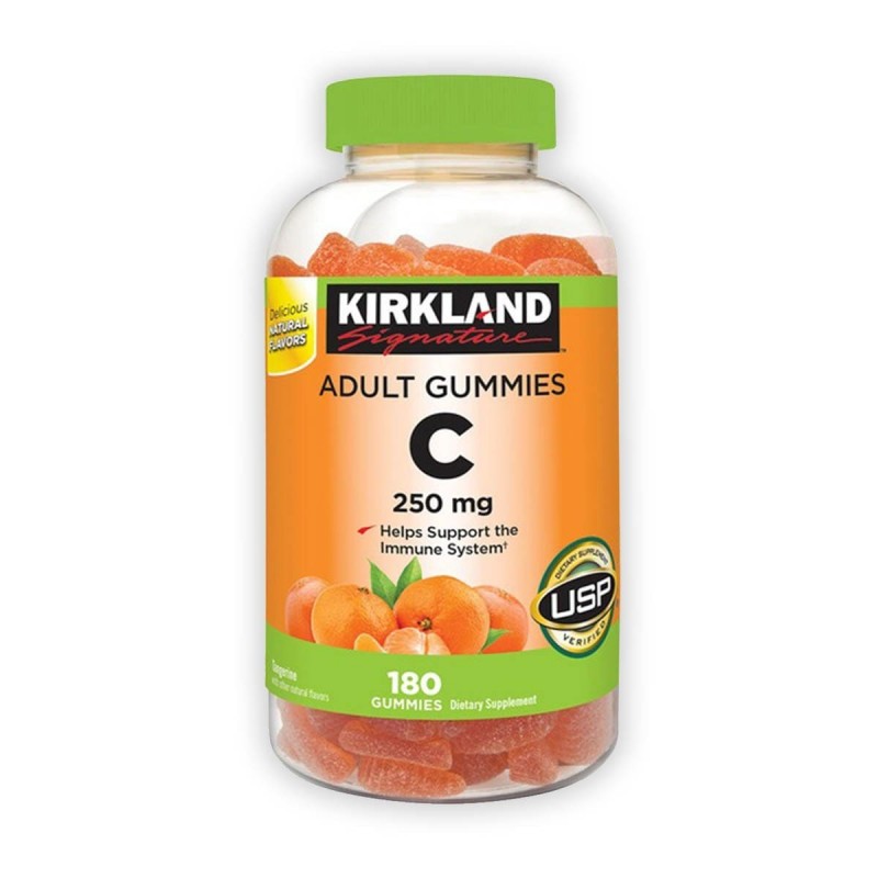 Kirkland Vitamina C Apoyo Sistema Inmunológico 250 mg 180 Gomitas para Adultos V3183 Kirkland Signature