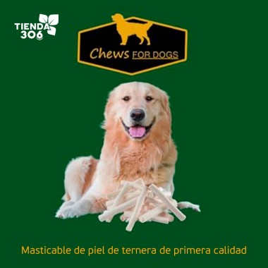 Chews for Dogs Rollo Masticable Premium para Perros Retriever de 7 a 8 Pulgadas Extra Grueso (Paquete de 20 Uds) 2 Libras H10...