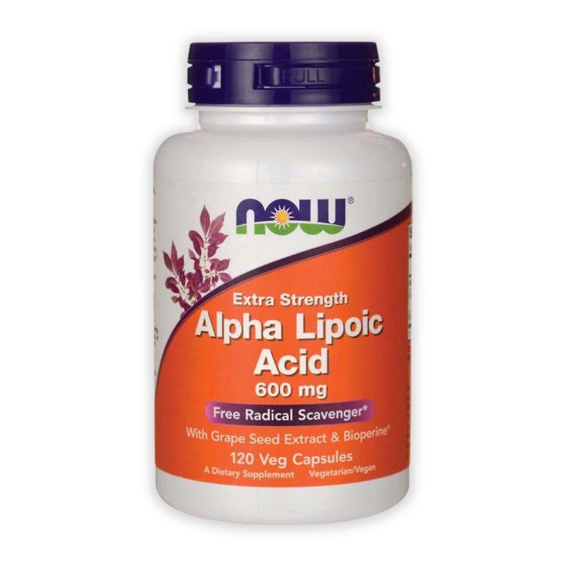 Now Foods Acido Alfa Lipoico Extra Resistencia 600 mg 120 Cápsulas V3188 Now Nutrition for Optimal Wellness