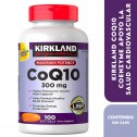 Kirkland CoQ10 Coenzyme 300 mg Apoyo la Salud Cardiovascular y la Presión Arterial Saludable 100 Cápsulas Blandas V3021 Kirkl...