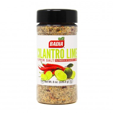 Badia Salpimienta de Cilantro y Limón - Cilantro Lime Pepper Salt 8 oz (226.8 g) D1367 BADIA