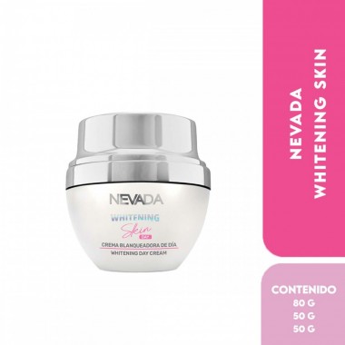Nevada Crema Facial Blanqueadora Whitening Skin Day - Día - Humecta y Unifica el Tono de Piel 50 g C1342 Nevada Natural Products
