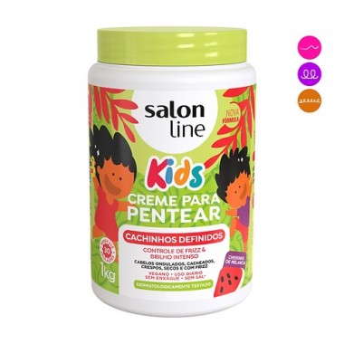 Salon Line Kids Crema para Peinar Cachos Definidos 1 Kg C1327 Salon line