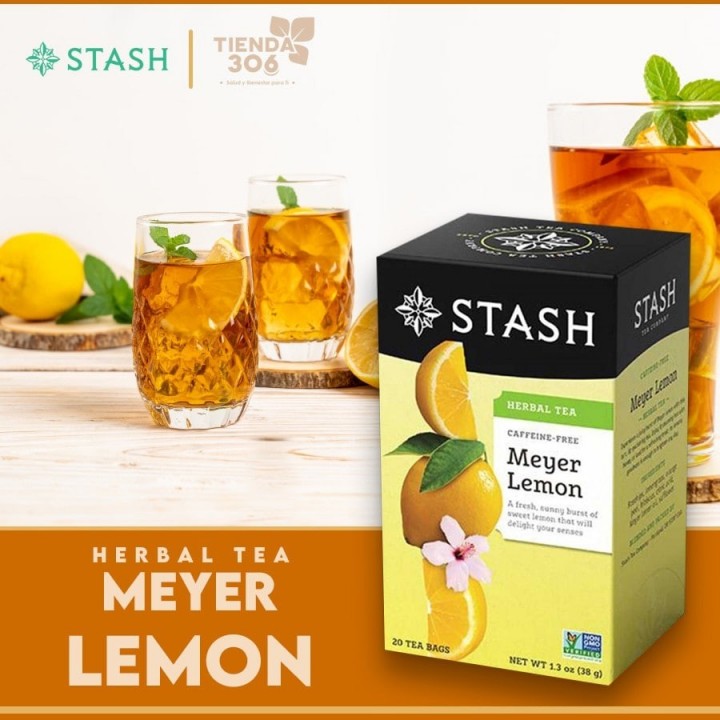 Te STASH Herbal Tea Meyer Lemon Caffeine Free 20 Bolsitas 38 Gramos T2048 STASH