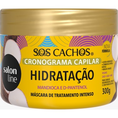 Salon Line S.O.S. Cachos Cronograma Capilar Hidratación 300 g C1331 Salon line