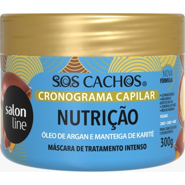 Salon Line S.O.S. Cachos Cronograma Capilar Nutrición 300 g C1333 Salon line