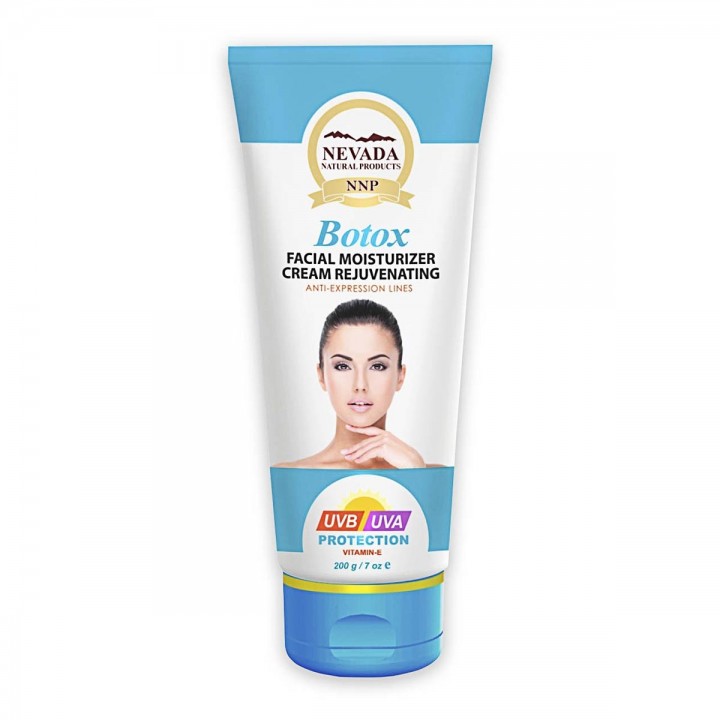 Nevada Crema Facial Rejuvenecedora Botox Protección UVB y UVA con Vitamina E 200 g C1059 Nevada Natural Products