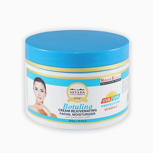 Nevada Crema Facial Rejuvenecedora Botox Protección UVB UVA Vitamina E 283 g C1060 Nevada Natural Products