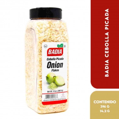 Badia Cebolla Picada – Onion Flakes Gluten Free 396.9 g (14 oz.) D1375 BADIA