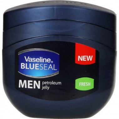 Vaseline Vaselina Men's Fresh Blue Seal Petroleum Jelly para Piel Seca Libre de Parabenos Made in the Usa 250 ml C1345 Vaseline