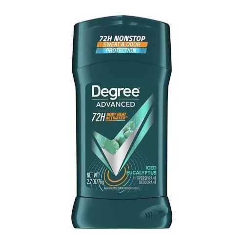 Degree Mens Desodorante Antitranspirante ICED EUCALYPTUS - EUCALIPTO Protección Sudor y Mal Olor 72 H sin parar 2.7 oz (76 g)...