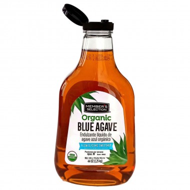 Member's Selection Néctar de Agave Azul Orgánico - Organic Blue Agave A Low Glycemic Sweetener USDA ORGANIC 44 oz (1.25 kg) D...