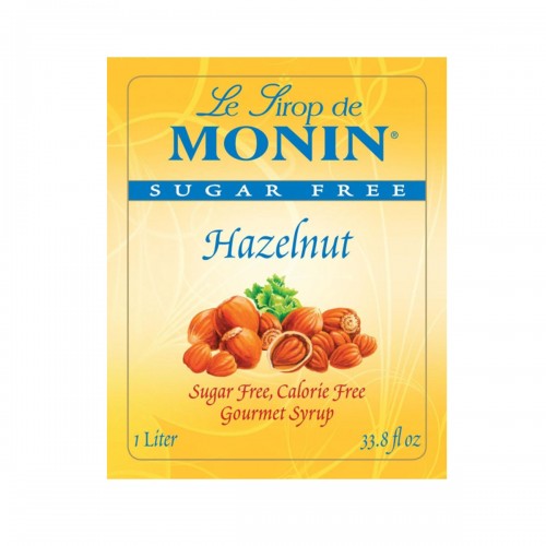 Monin Sirope de Avellana Sugar Free - Hazelnut 750 ml (25.4 fl oz) L1067 Monin