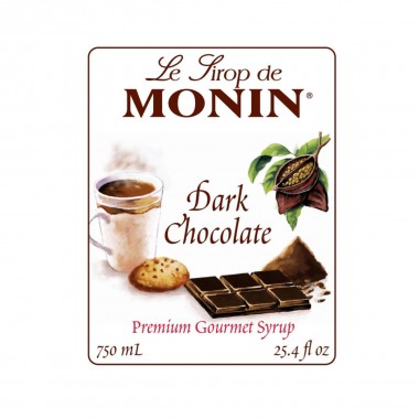 Monin Sirope de Chocolate Oscuro - Dark Chocolate 750 ml (25.4 fl oz) L1066 Monin