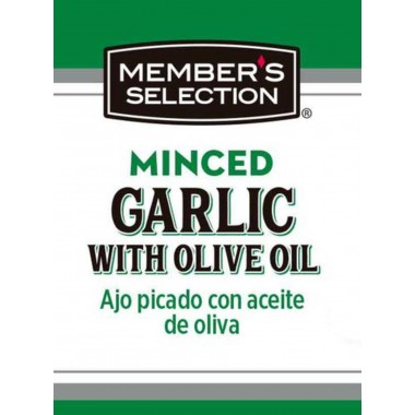 Member's Selection Ajo Picado en Aceite de Oliva - Minced Garlic With Olive Oil 907 g (32 oz) Porciones 181 Aprox. D1335 Memb...