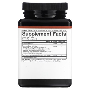 Youtheory Resveratrol Formula Antioxidante - Soporte para un Envejecimiento Saludable - 290 Tabletas V3536 Youtheory
