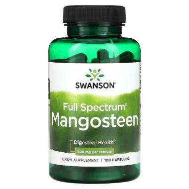 Swanson Mangosteen - Mangostino Full Spectro para la Salud Digestiva 500 mg - 100 Cápsulas V3539 SWANSON