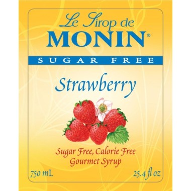 Monin Sirope de Fresa Sugar Free - Strawberry 750 ml (25.4 fl oz) L1079 Monin