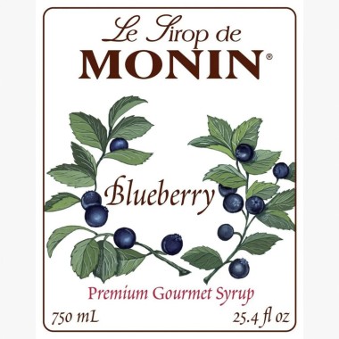 Monin Sirope de Arandanos Azules - Blueberry 750 ml (25.4 fl oz) L1080 Monin