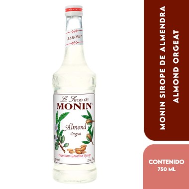 Monin Sirope de Almendra – Almond Orgeat 750 ml (25.4 fl oz) L1064 Monin