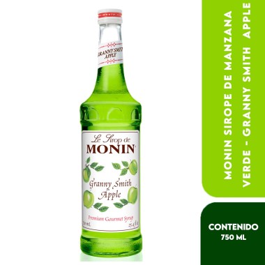 Monin Sirope de Manzana Verde - Granny Smith Apple 750 ml (25.4 fl oz) L1065 Monin