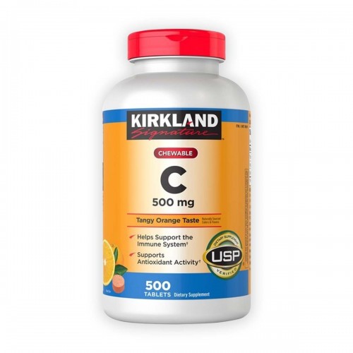 KIRKLAND Vitamina C con Sodio 35 mg Masticable 500 Tabletas V3094 Kirkland Signature