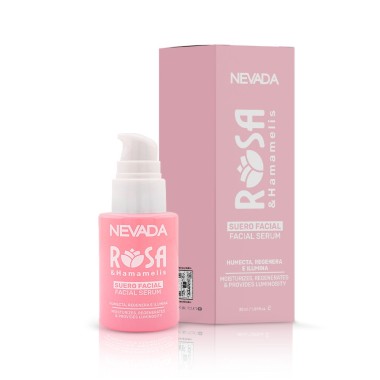Nevada Suero Facial - Facial Serum de Rosas - Humecta, Regenera e Ilumina 30 ml (1.01 fl.oz.) C1356 Nevada Natural Products