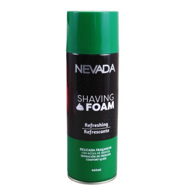 Nevada Espuma de Afeitar Refrescante - Fragancia Delicada con Notas de Mentol - Comfort Glide 400 ml C1358 Nevada Natural Pro...