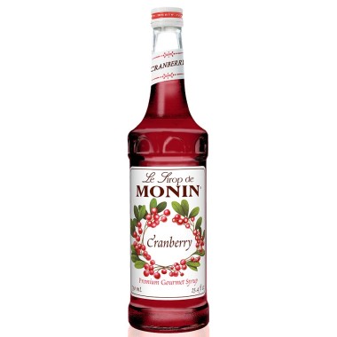 Monin Sirope de Cranberry - Arándano 750 ml (25.4 fl oz) L1085 Monin