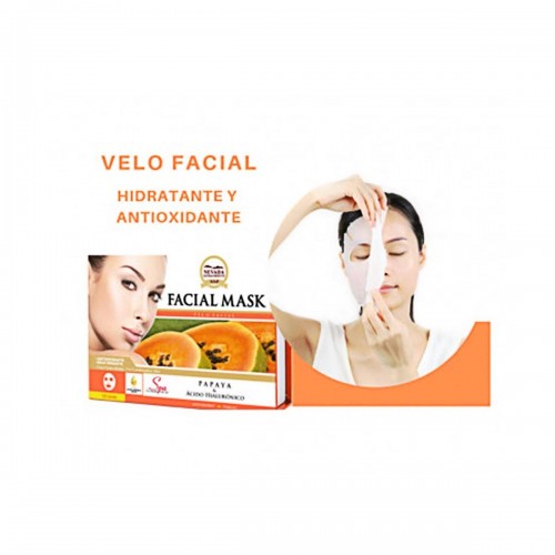Nevada Velo Facial de Papaya y Ácido Hialurónico Caja 10 Unidades x 30 g C1082 Nevada Natural Products