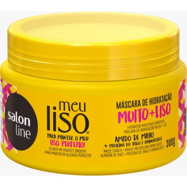 Salon Line Meu Liso Máscara de Hidratación Muito + liso 300 g C1370 Salon line