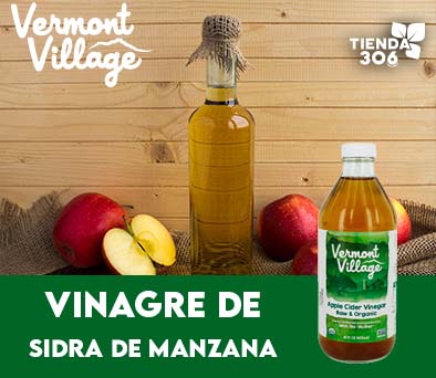 Vinagre de Sidra de Manzana Vermont Village Orgánico 16 Fl. OZ (473