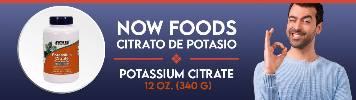 Now Citrato de Potasio / Potassium Citrate 12 oz. (340 g) V3153 Now